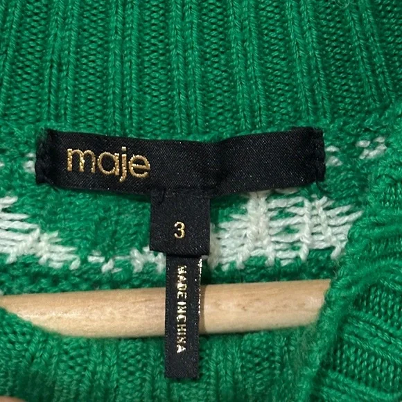 Maje Mascot Fair Isle Jacquard Sweater - Picture 6 of 10